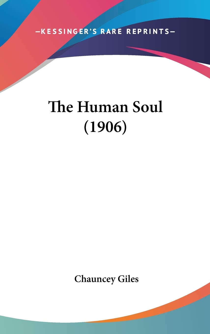 The Human Soul (1906) Philosophy
