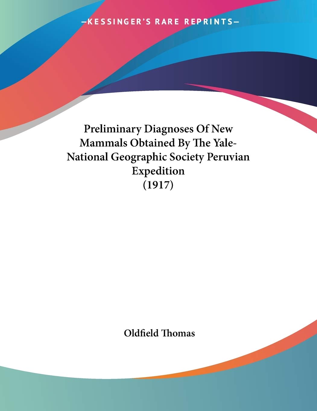 Preliminary Diagnoses Of New Mammals Obtained By The Yale-Na Books