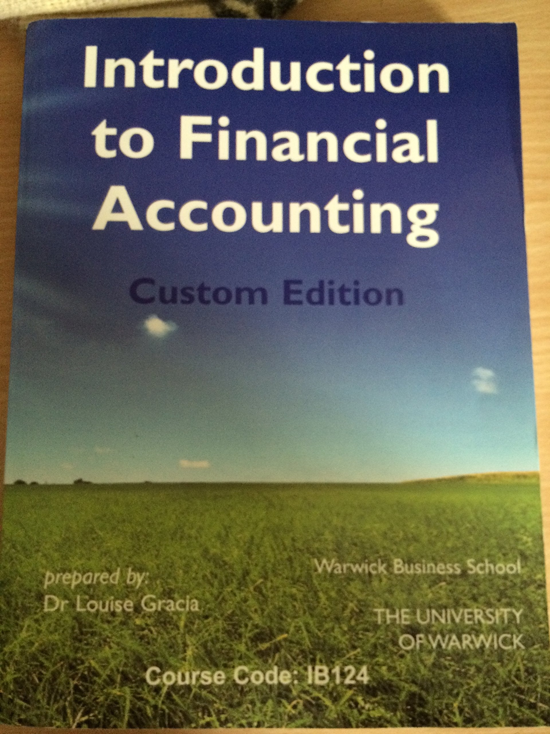 Einführung in Finanzbuchführung, Custom Edition, Dr Louise Gracia Books