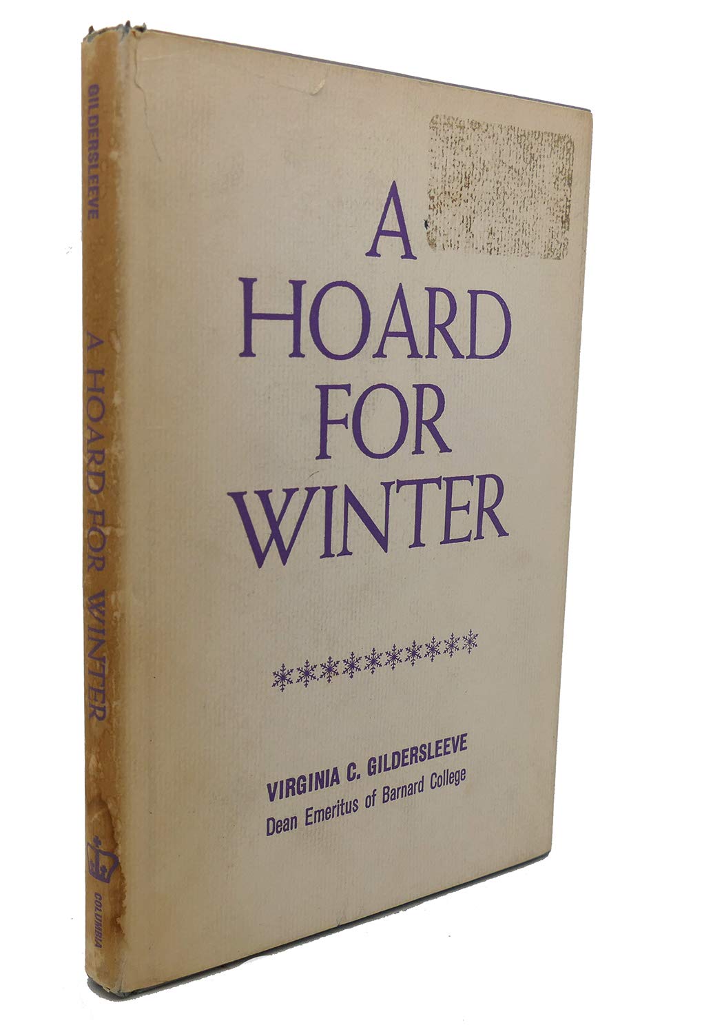 A Hoard for Winter by Virginia Crocheron Gildersleeve Books
