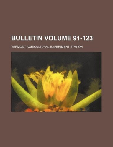 Bulletin Volume 91-123 Books