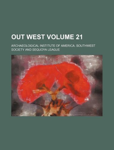Out West Volume 21 Books