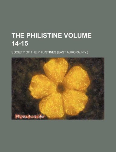 The Philistine Volume 14-15 Books