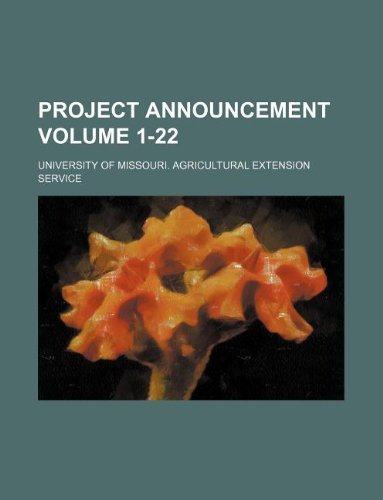 Project Announcement Volume 1-22 Books