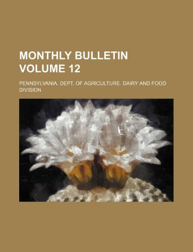 Monthly Bulletin Volume 12 Books