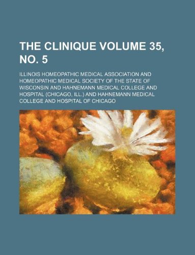 The Clinique Volume 35, No. 5 Books