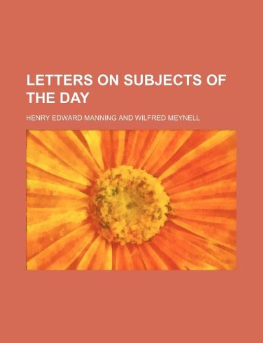 Letters on Subjects of the Day Books