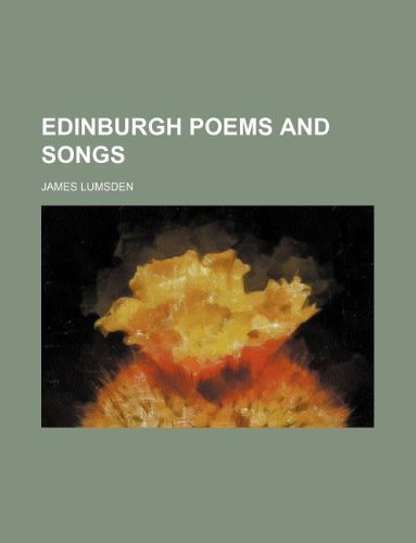Edinburgh Poems and Songs Books