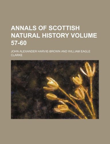 Annals of Scottish Natural History Volume 57-60 Books
