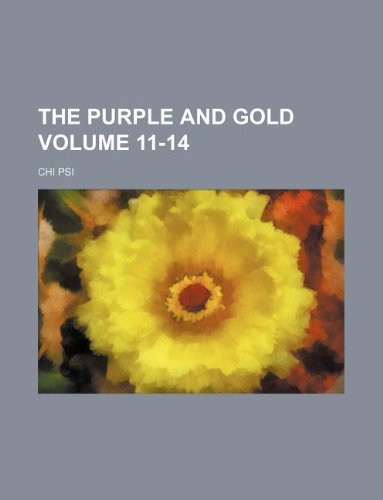 The Purple and Gold Volume 11-14 Books
