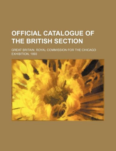 Official Catalogue of the British Section Books