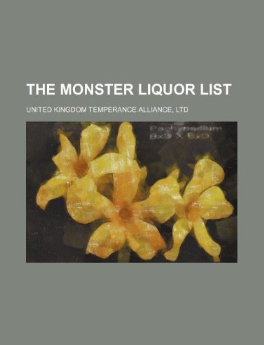 The Monster Liquor List Books