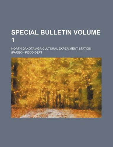 Special Bulletin Volume 1 Books