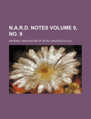 N.A.R.D. Notes Volume 9, No. 9 Books