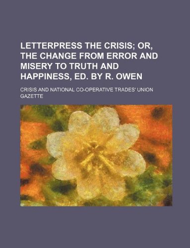 Letterpress the Crisis Books