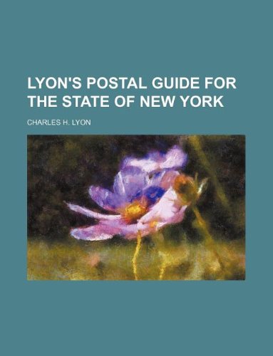 Lyon's Postal Guide for the State of New York Books