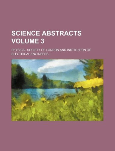 Science Abstracts Volume 3 Books