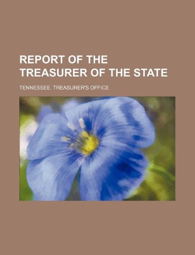 Report of the Treasurer of the State Books