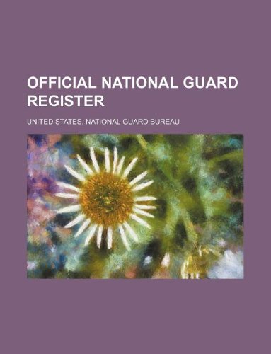 Official National Guard Register Books