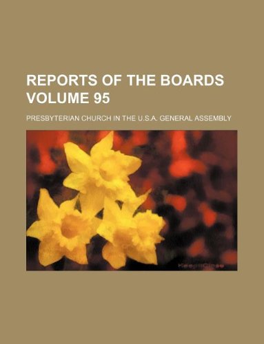 Reports of the Boards Volume 95 Books