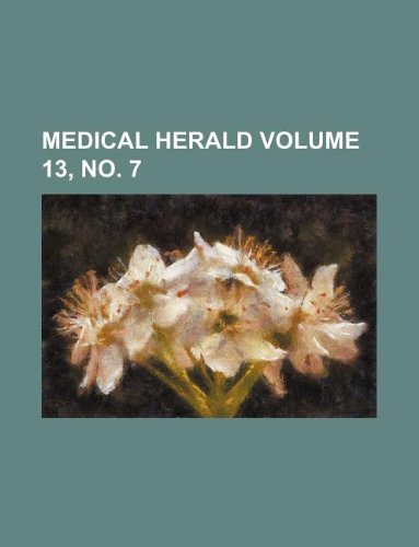 Product Image: Medical Herald Volume 13, No. 7