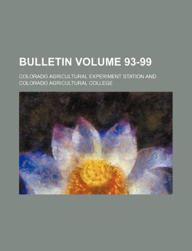 Bulletin Volume 93-99 Books