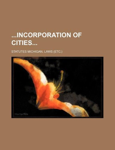 Incorporation of Cities book