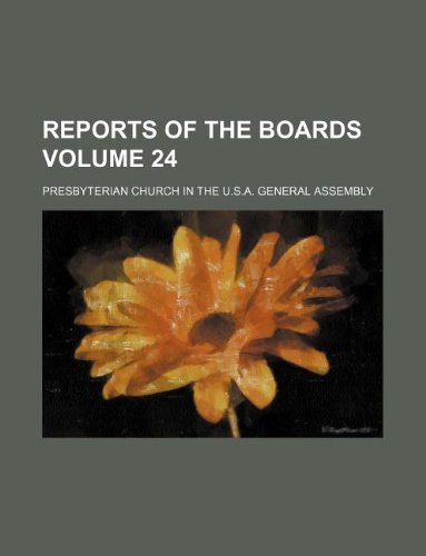 Reports of the Boards Volume 24 Books