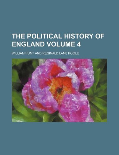 The Political History of England Volume 4 Books