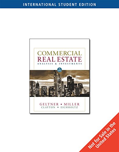 Commercial Real Estate Analysis and Investments (International w/ CD) Reference Books
