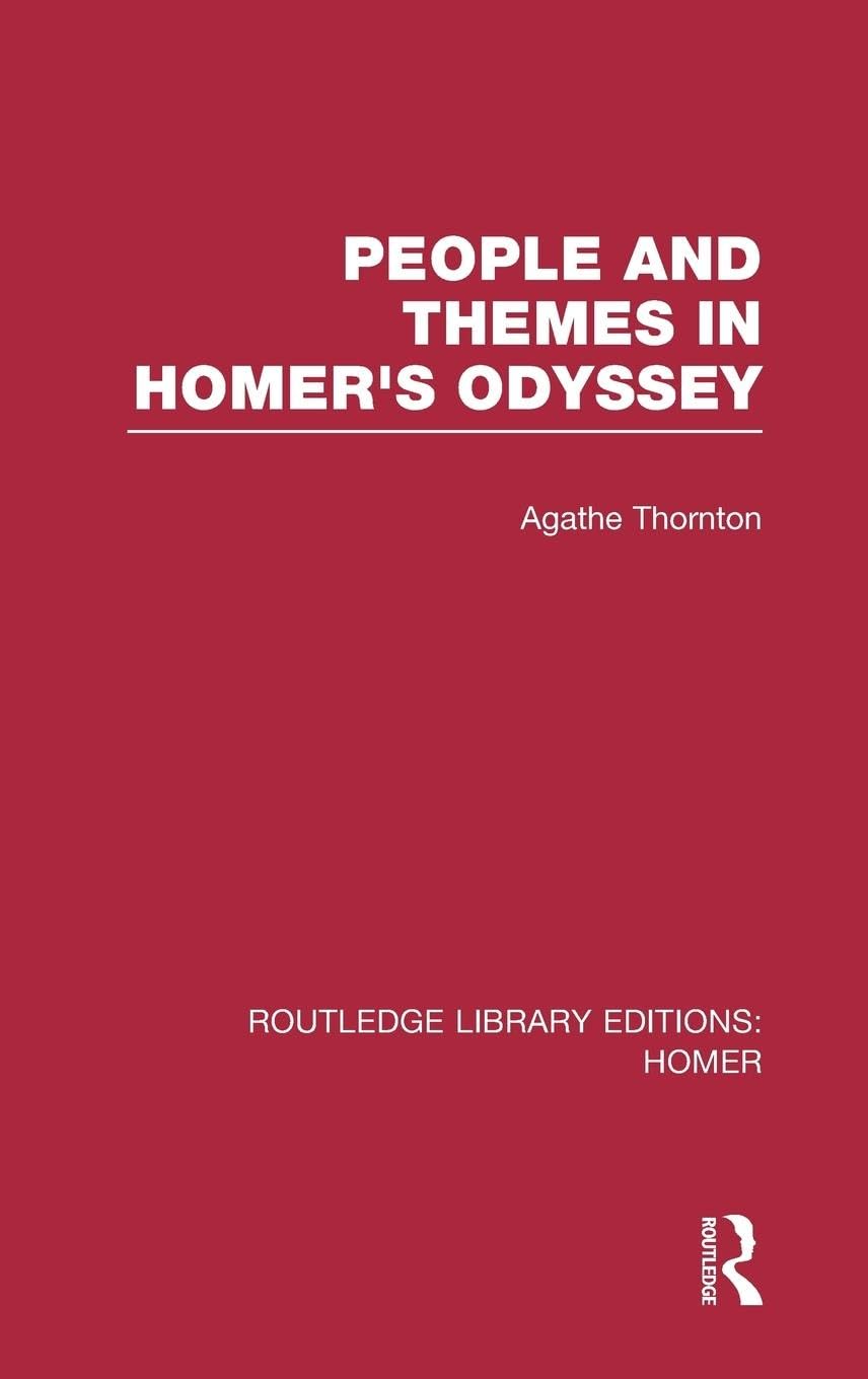 People and Themes in Homer's Odyssey Poetry