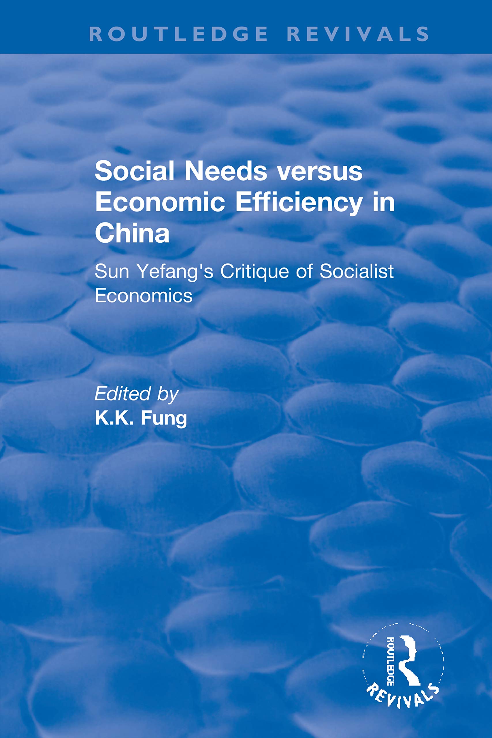 Revival: Social needs versus economic efficiency in China : Sun Yefang's critique of socialist economics / edited and translated with an introduction ... Socialist Economics 1982 (Routledge Revivals) Social Sciences