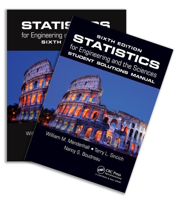 Product Image: Statistics for Engineering and the Sciences, Sixth Edition, Textbook and Student Solutions Manual