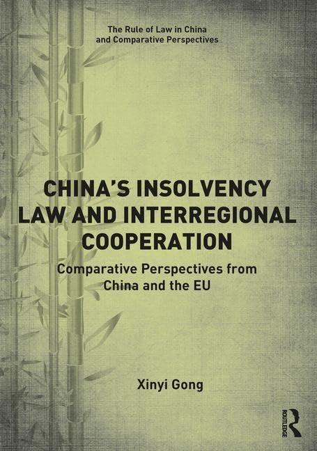 China's Insolvency Law and Interregional Cooperation Law