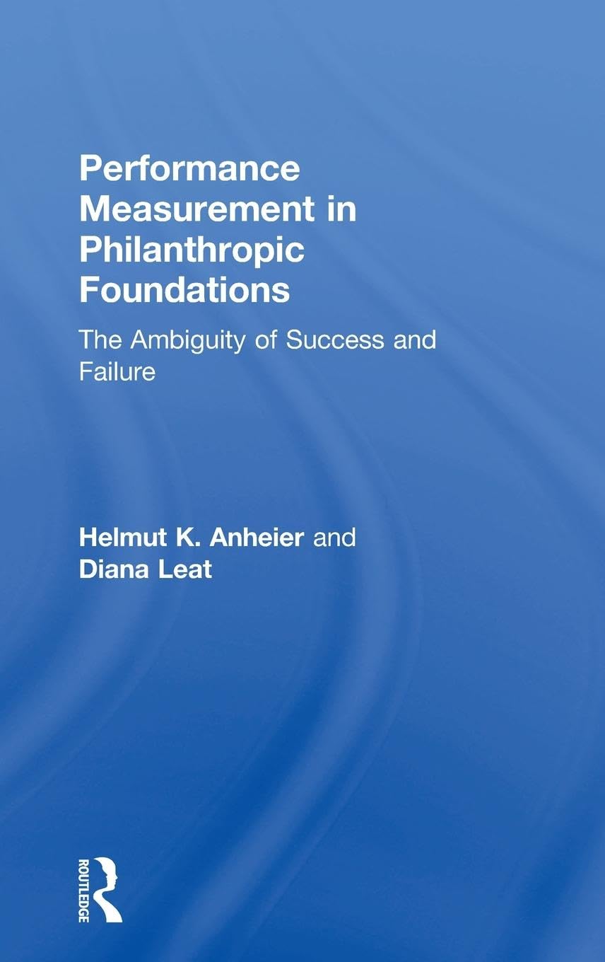 Product Image: Performance Measurement in Philanthropic Foundations