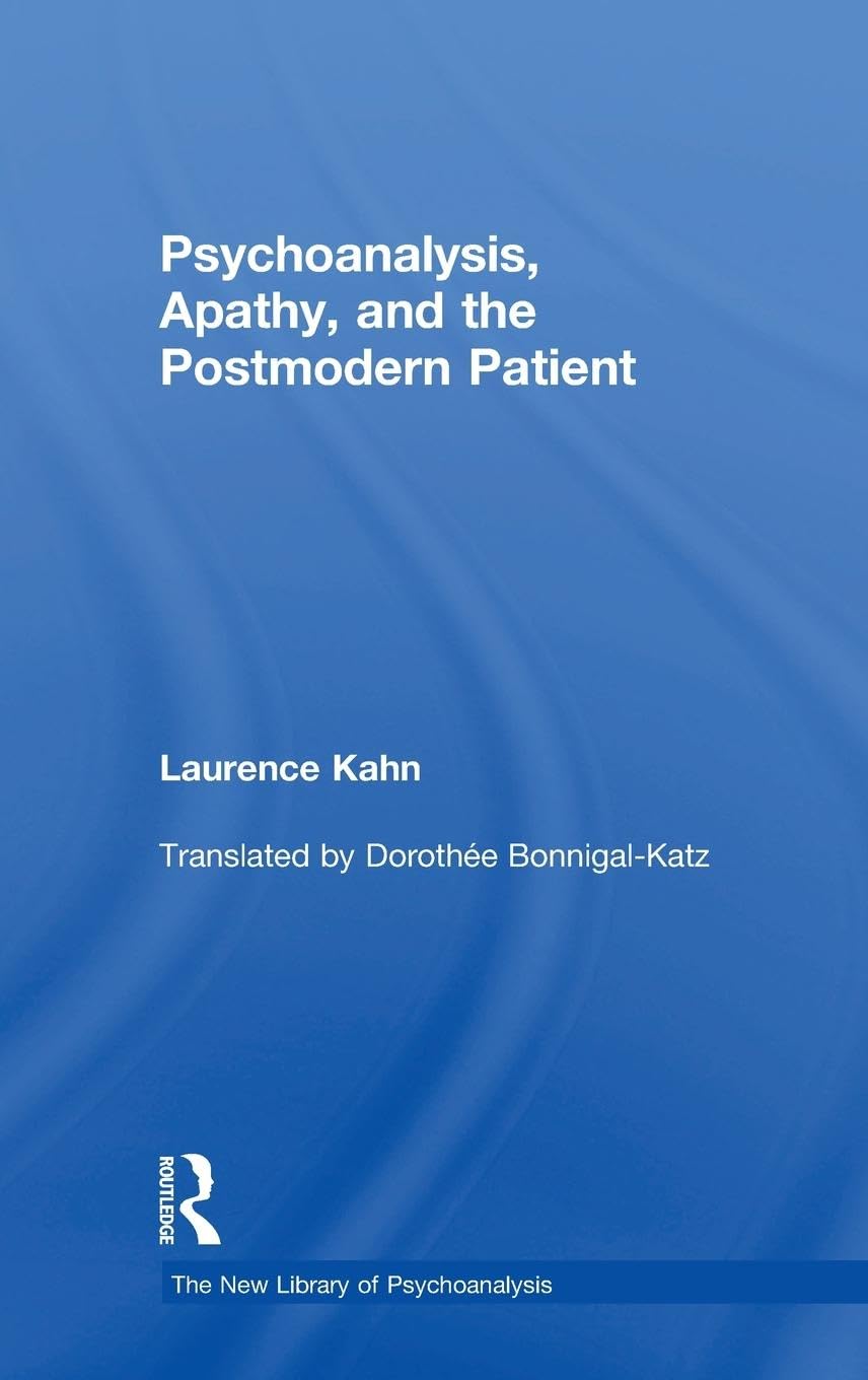 Product Image: Psychoanalysis, Apathy, and the Postmodern Patient