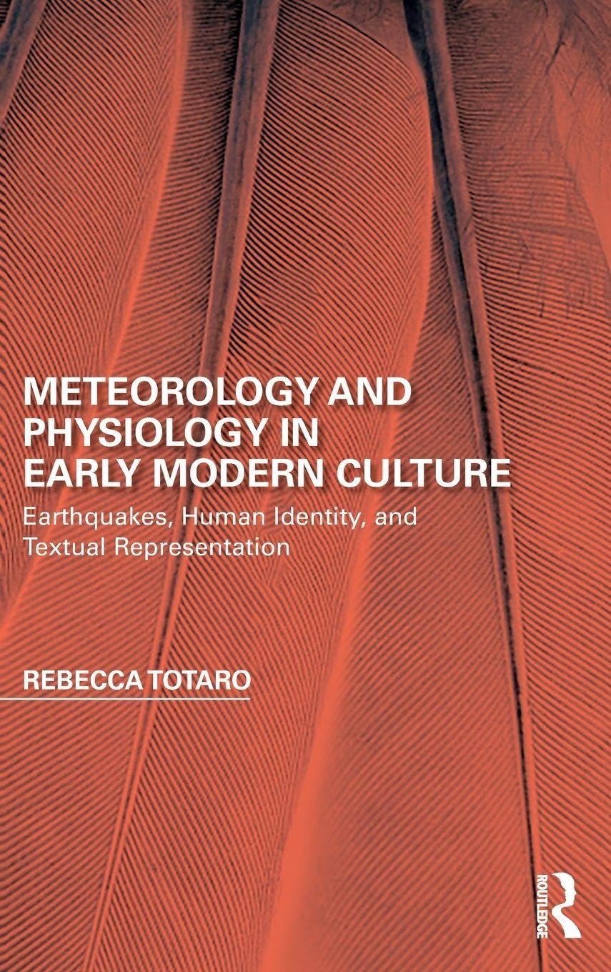 Meteorology and Physiology in Early Modern Culture Contemporary literature