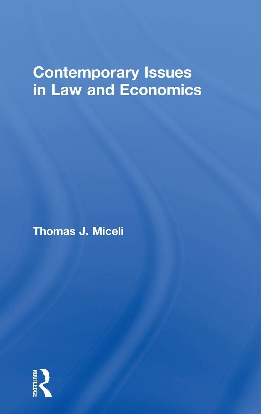 Contemporary Issues in Law and Economics Law
