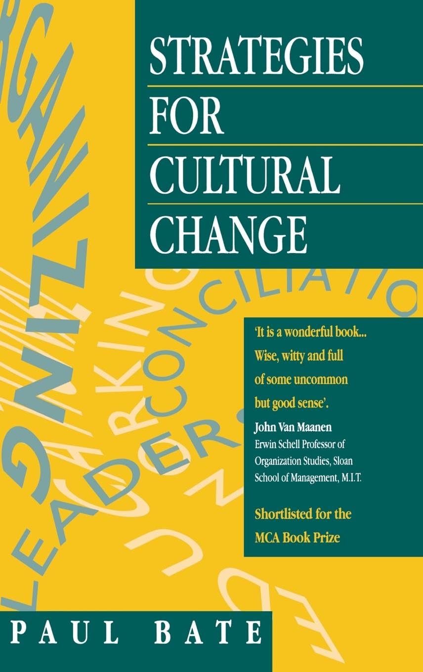 Strategies for Cultural Change Business, Finance & Career