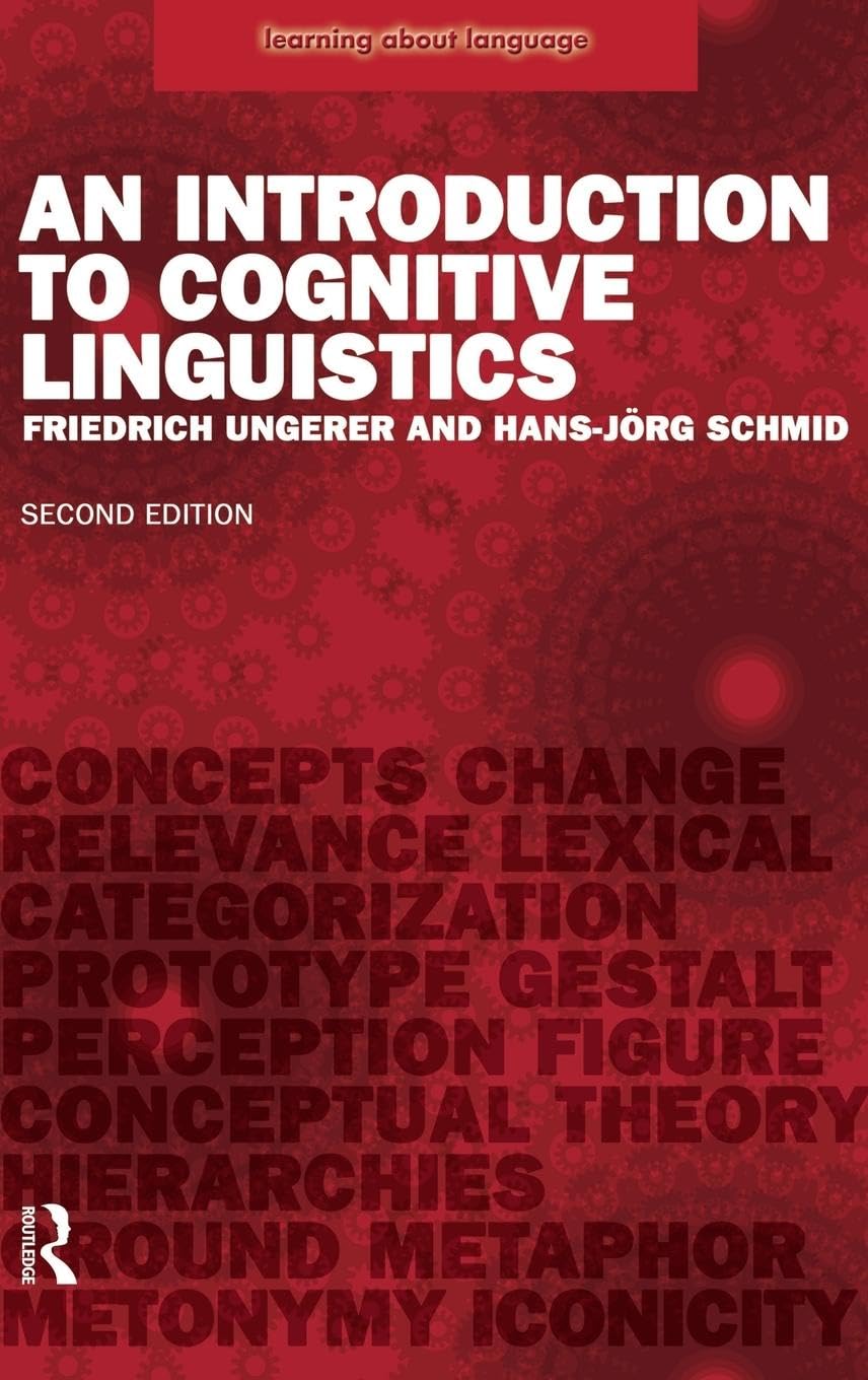 Product Image: An Introduction to Cognitive Linguistics