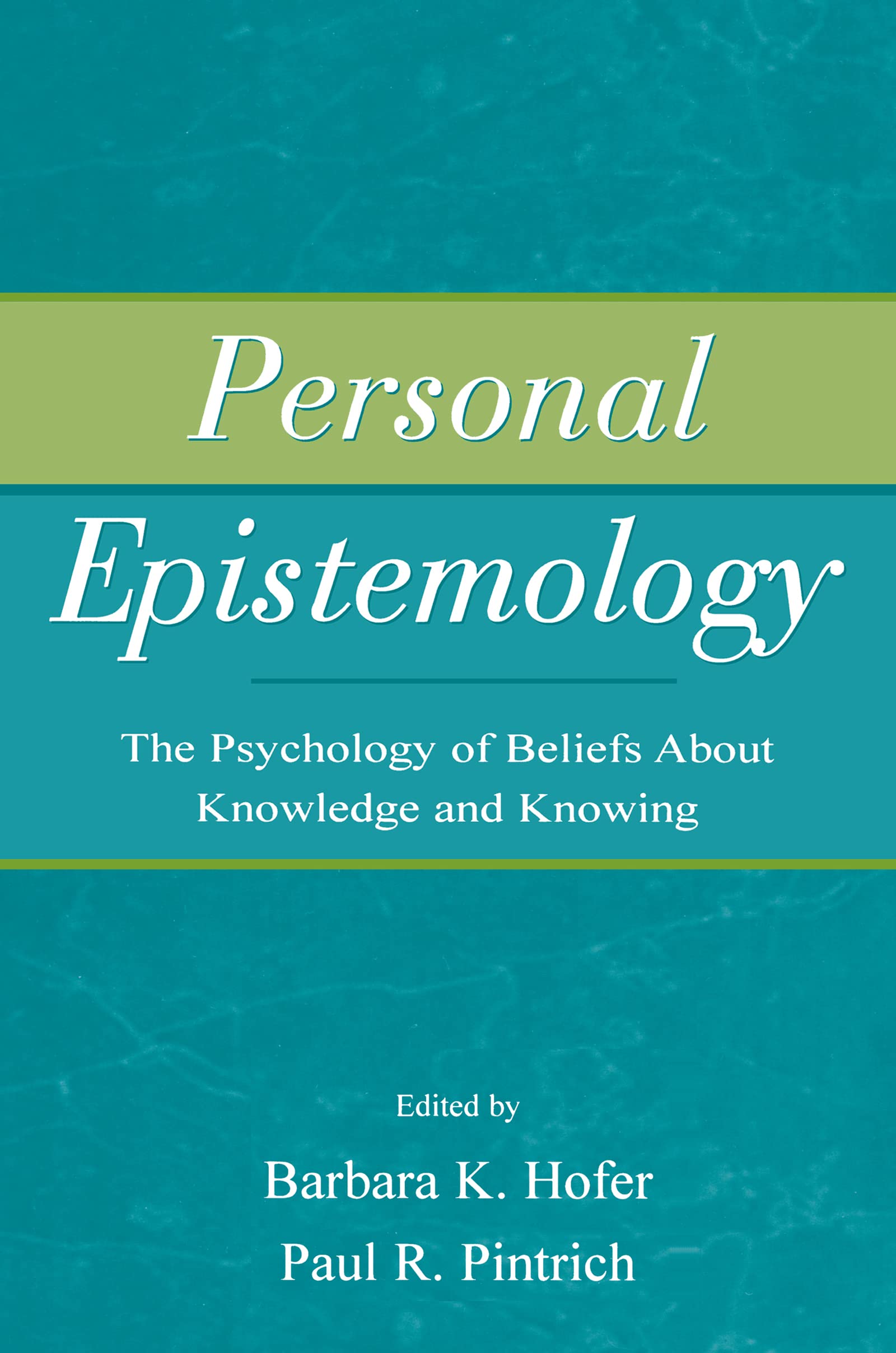 Product Image: Personal Epistemology