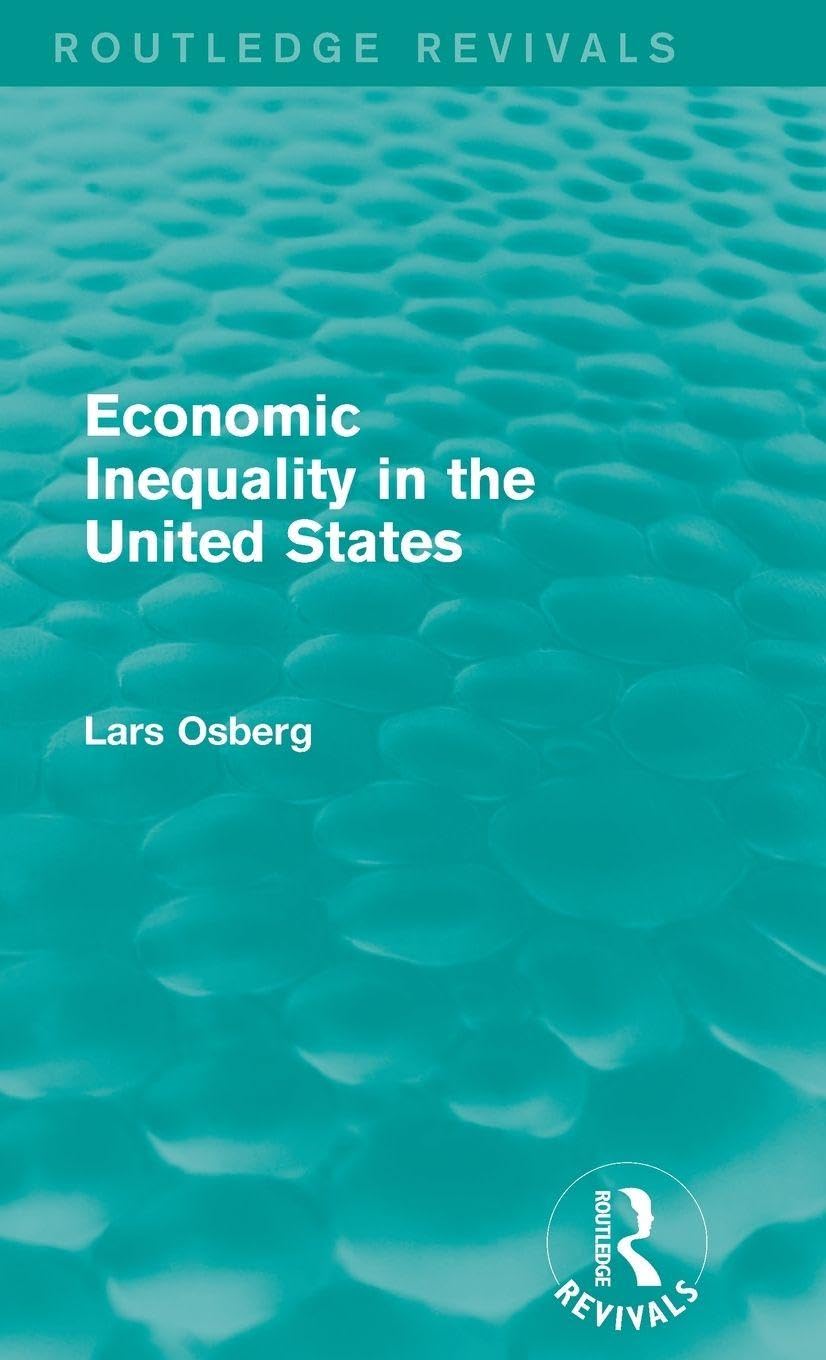 Economic Inequality in the United States Books