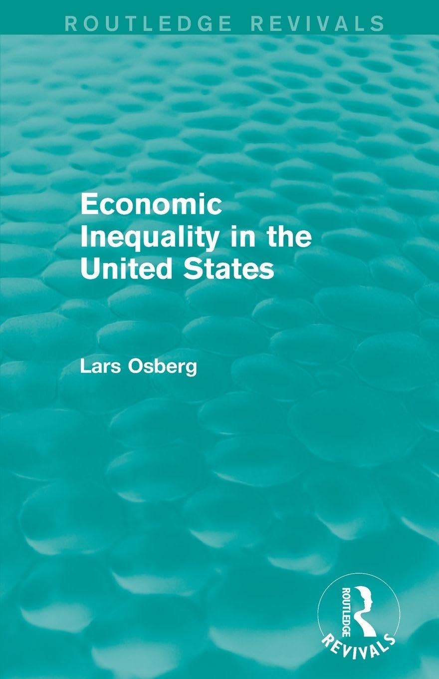 Economic Inequality in the United States Books