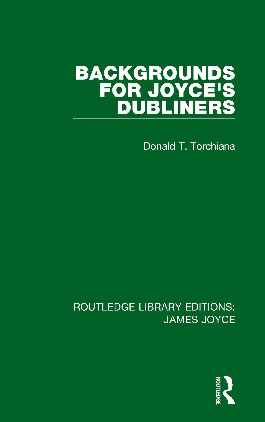 Product Image: Backgrounds for Joyce's Dubliners