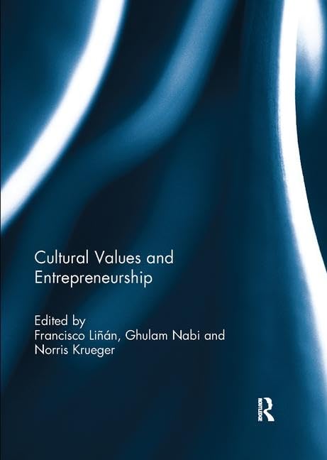 Product Image: Cultural Values and Entrepreneurship