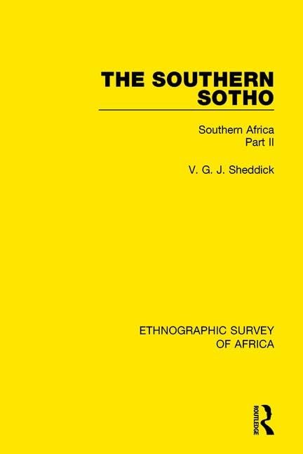 The Southern Sotho: Southern Africa (24) (Ethnographic Survey of Africa, Band 24) Books