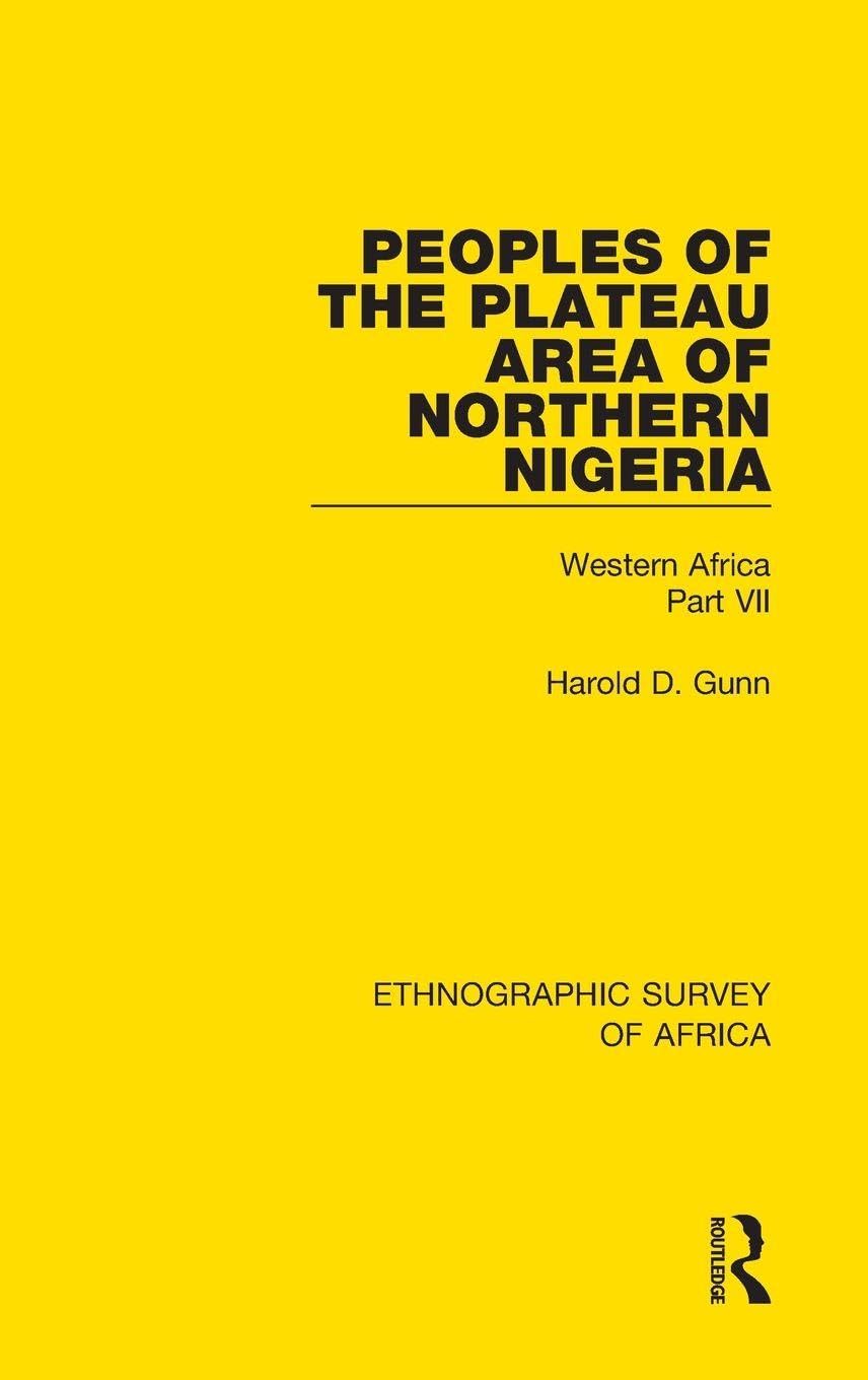 Peoples of the Plateau Area of Northern Nigeria Law