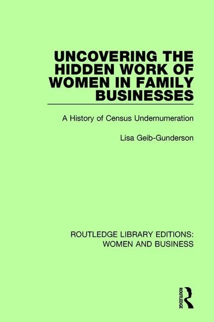 Uncovering the Hidden Work of Women in Family Businesses: A History of Census Undernumeration (Routledge Library Editions Women and Business, 8, Band 8) Books