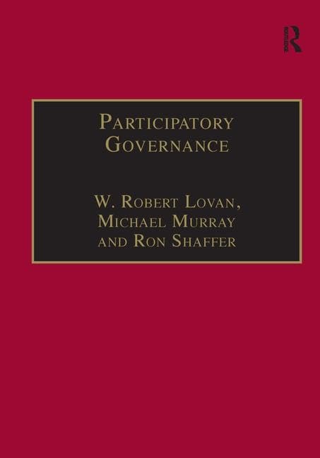 Participatory Governance: Planning, Conflict Mediation and Public Decision-Making in Civil Society Geology & Geography