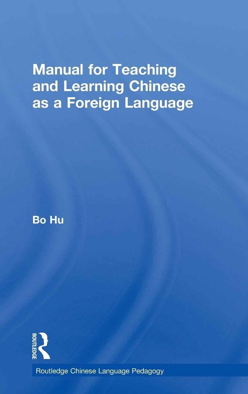 Product Image: Manual for Teaching and Learning Chinese as a Foreign Language